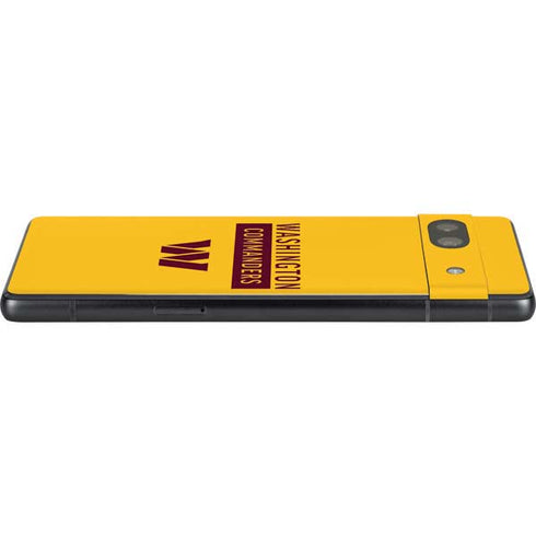 NFL Washington Commanders Yellow Google Pixel 7a Skin